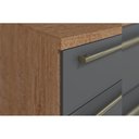 Ver imagem 4 de Cozinha Modulada Ronipa Nápoli Prime 3 Peças (1 Armário + 1 Balcão + 1 Paneleiro) C3p02 Castanho