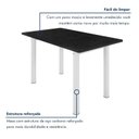 Ver imagem 6 de Conjunto Sala de Jantar Mesa 6 Cadeiras Tampo de Ardósia Sofia Branco/Home