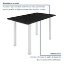 Ver mais imagens de Conjunto Sala de Jantar Mesa 6 Cadeiras Tampo de Ardósia Sofia Branco/Home