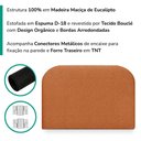 Ver imagem 5 de Cabeceira Painel Suspenso Solteiro 100 cm Alana Organica Boucle Terracota Artte