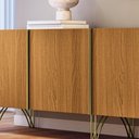 Ver imagem 5 de Aparador Buffet Bar 04 Portas 220cm Santiago B01 Off White Cinamomo - Lyam