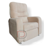 Poltrona Do Papai Reclinável veludo bege confort veludo Dalaqua-Decor - 1
