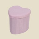Ver imagem 1 de Puff Baú Coração Rosa 27x27cm - A\baby