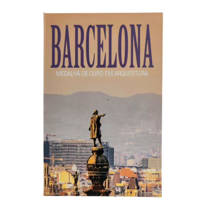 Caixa Livro Decorativa Bege Barcelona 26x17x4cm - 1