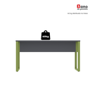 Ver mais imagens de Mesa Madeira M150/70P25TUB 150cm Industrial Grafito e Verde Miró Cinza