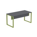 Ver imagem 3 de Mesa Madeira M150/70P25TUB 150cm Industrial Grafito e Verde Miró Cinza
