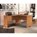 Ver imagem 3 de ESCRIVANINHA MESA DE COMPUTADOR EM L DE CANTO PARISE 2 GAVETAS TAMPO 18MM COR NATURE RÚSTICO