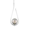 Lustre Pendente On Drop - Prata com Globo de Vidro Fumê - 4126-15-fu - 1