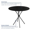 Ver imagem 6 de Conjunto Sala de Jantar 4 Lugares Mesa 70cm Tampo Ardósia Kelly