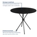 Ver imagem 7 de Conjunto Sala de Jantar 4 Lugares Mesa 70cm Tampo Ardósia Kelly