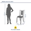 Ver imagem 4 de Conjunto Sala de Jantar 6 Lugares Mesa Tampo Ardósia Indiano 140x75cm Isabela