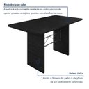 Ver mais imagens de Conjunto Sala de Jantar 6 Cadeiras Tampo de Ardósia 140x75cm Isabela Martelado Prata/Onda