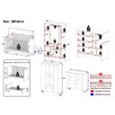 Ver imagem 4 de Quarto de Bebê Completo com Berço Americano 3 em 1 Bombom Multimóveis Mp4614 Branco/madeirado