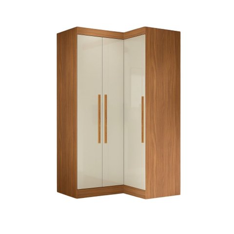 Guarda Roupas Modulado de Canto Madrid com 3 Portas Maxel