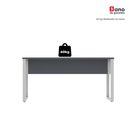 Ver mais imagens de Mesa Madeira M150/70P25TUB 150cm Industrial Grafito e Cinza