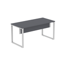 Ver imagem 3 de Mesa Madeira M150/70P25TUB 150cm Industrial Grafito e Cinza