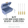 Churrasqueira Para Barco A Bafo Com 04 Espetos - 8