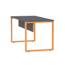 Ver imagem 7 de Mesa Madeira M150/70P25TUB 150cm Industrial Grafito e Laranja Picasso Cinza