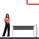 Ver imagem 5 de Mesa Madeira M150/70P25TUB 150cm Industrial Grafito e Lilas Cinza