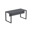 Ver imagem 3 de Mesa Madeira M150/70P25TUB 150cm Industrial Grafito e Preto Cinza