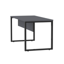 Ver imagem 7 de Mesa Madeira M150/70P25TUB 150cm Industrial Grafito e Preto Cinza