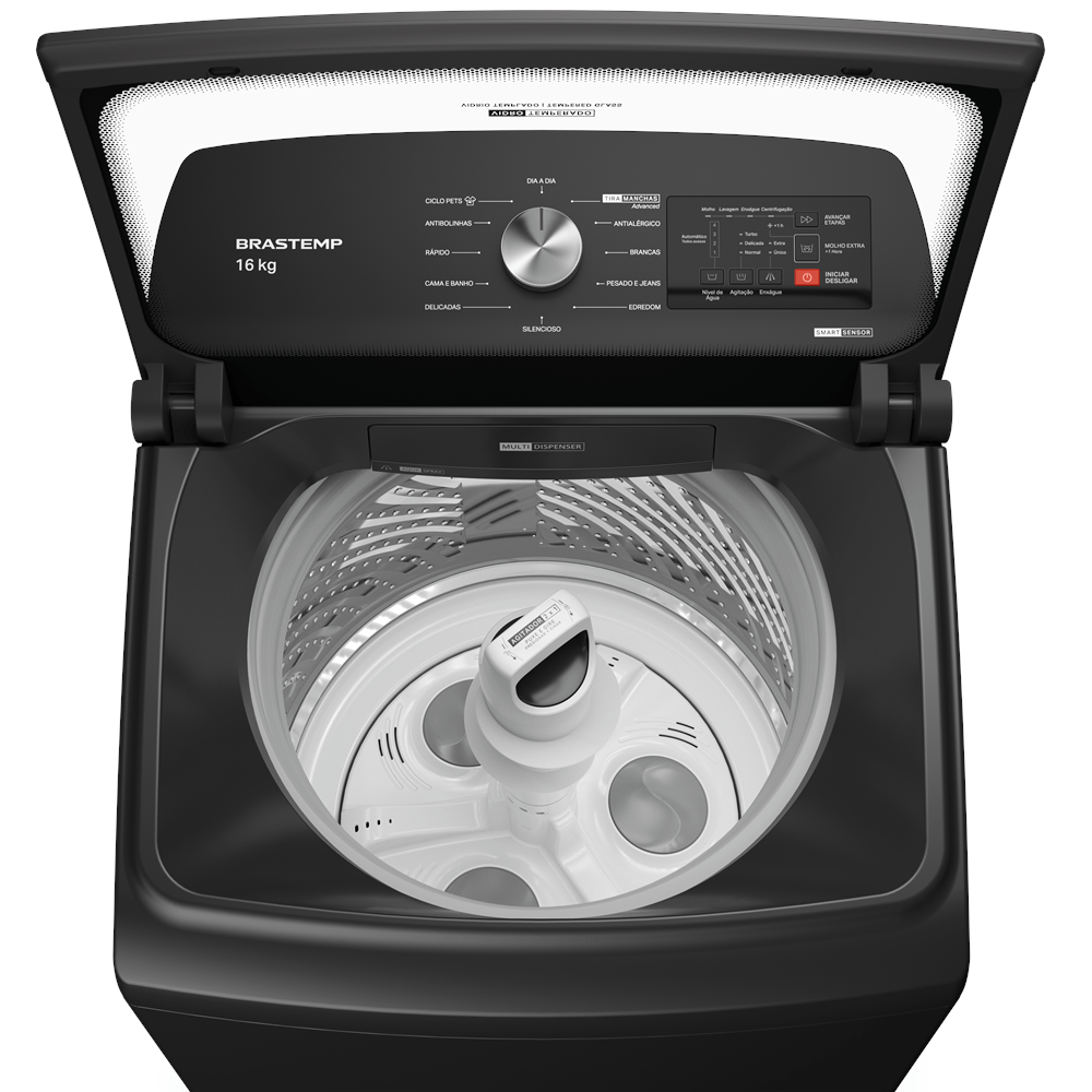 Máquina de Lavar Brastemp 16kg Cinza Platinum com Tecnologia Flex Wash e Ciclo Tira Manchas Advanced - 7