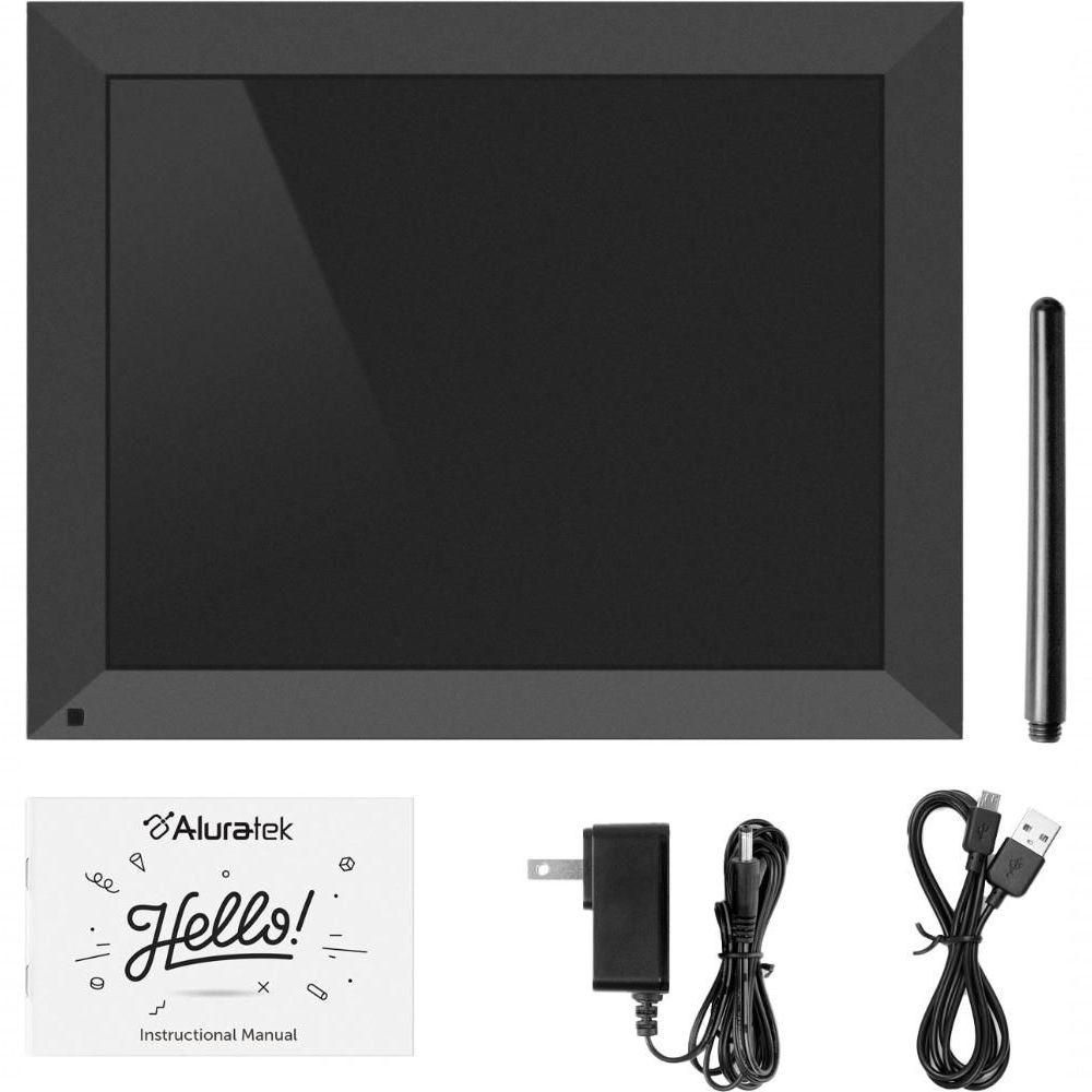 Porta de Retrato Digital Aluratek 15 "touchscreen Lcd Wi-fi - Preto ...