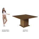 Ver imagem 4 de Mesa de Jantar Madesa Quadrada Tampo de Madeira 5286A Rustic