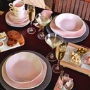 Ver imagem 3 de Kit 4 Pratos Fundo 22,5cm Ryo Pink Porcelana Oxford