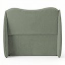 Ver imagem 5 de Cabeceira Orgânica para Cama Box King Size Luma 195cm Bouclê Verde Menta - Desk Design