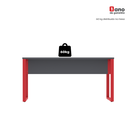 Ver mais imagens de Mesa Madeira M150/70P25TUB 150cm Industrial Grafito e Vermelho Cinza