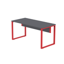 Ver imagem 6 de Mesa Madeira M150/70P25TUB 150cm Industrial Grafito e Vermelho Cinza