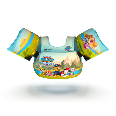 Boia Infantil Colete Salva Vidas Patrulha Canina Turma Nash