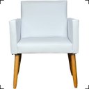 Ver imagem 3 de Kit 3 Poltronas Decorativa para Sala Recepção Consultório Nina Corino Cores Pé Palito 30 Cm Castanho