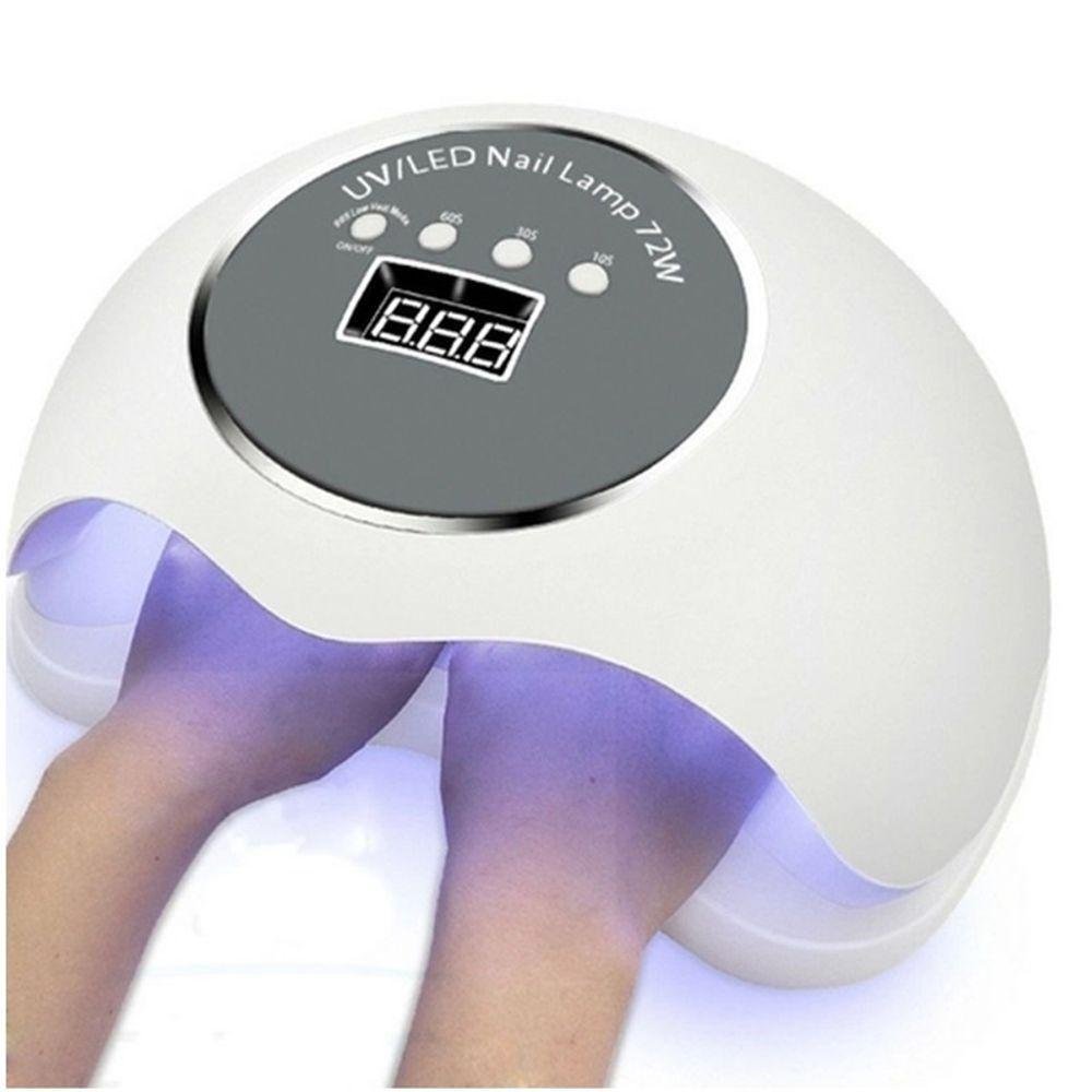 Cabine Estufa 72w Profissional Digital Manicure Gel Uv Bom - 1