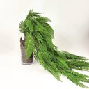 Ver imagem 5 de Kit 3 Samambaia Artificial Pendente 84cm Planta Permanente