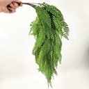 Ver imagem 2 de Kit 3 Samambaia Artificial Pendente 84cm Planta Permanente