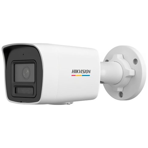 Câmera de Segurança Hikvision Ds-2CD1047G2H-Liu Bullet 4MP Colorvu IP67 Visão Noturna Áudio Integrad