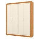 Ver imagem 1 de Guarda Roupa Infantil Tutto New 4 Portas Freijó Off White - Matic