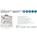 Ver imagem 2 de Protetor Colchão Casal Flor de Algodão Impermeável (140x190) - Fibrasca