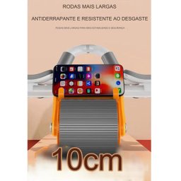 Rolo Abdominal Exercicio Roda Ombro Musculaçao Braço Lombar Costas Abdomen Treino Academia Fortaleci - 4