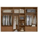 Ver imagem 4 de Guarda Roupa Casal 6 Portas e 6 Gavetas Atrice Nogueira Touch/nude Prime - Demóbile
