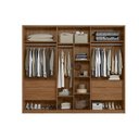 Ver imagem 3 de Guarda Roupa Casal 6 Portas e 6 Gavetas Atrice Nogueira Touch/nude Prime - Demóbile