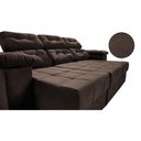 Ver imagem 4 de Sofa Itália 2,00 Mts Retrátil e Reclinavel Tecido Suede Café - Cama InBox