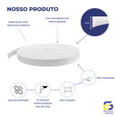 Ver imagem 3 de Moldura Roda Meio Ripado Eva Adesivo Saturno 5cmx5mm 25 Mts - Branco