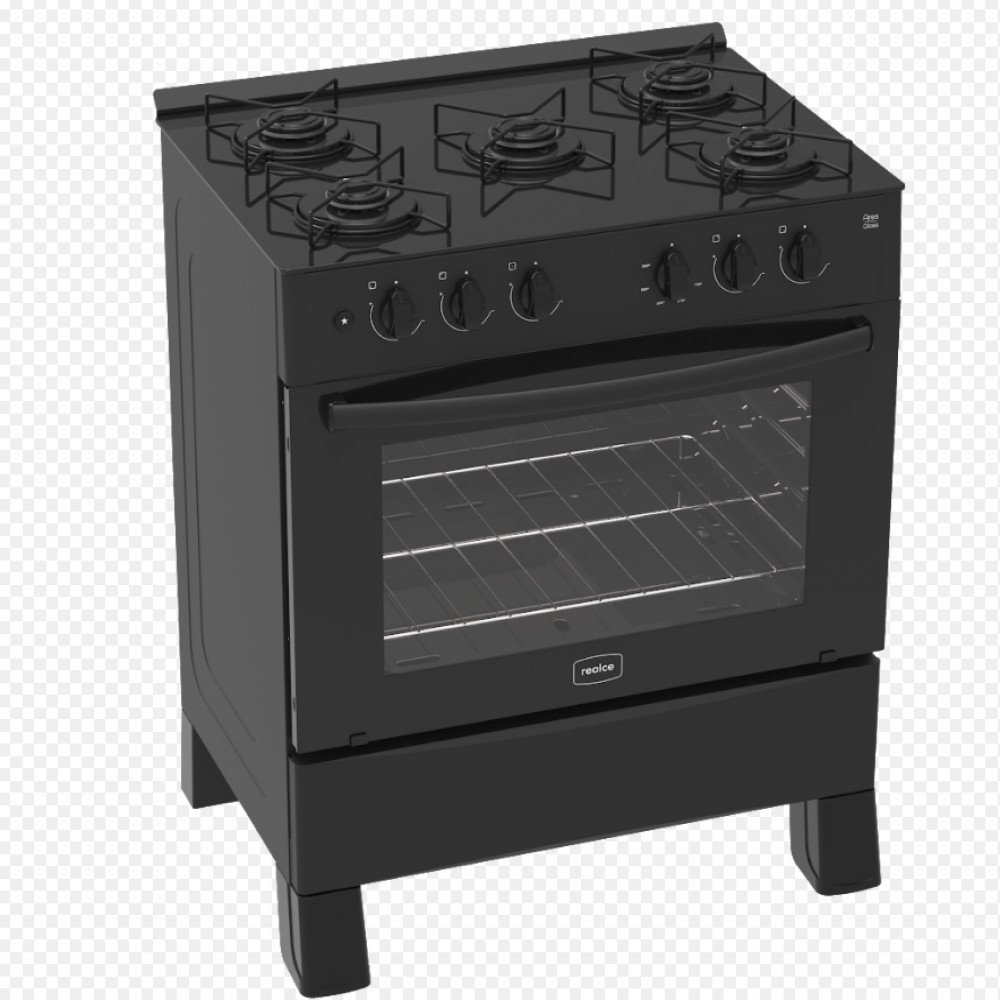 Fogão Ares Glass 5 Bocas com Forno 94 Litros Realce - 1
