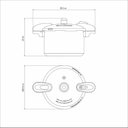 Ver imagem 5 de Panela de Pressão Valência Black Preto 24 Cm 7 L Tramontina