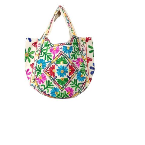 Max Bolsa Indiana Tiradicional Bordada a Linha Loja da Índia Max Bolsa Bordada Indiana