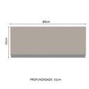 Ver imagem 3 de Armário Aéreo Madesa Glamy 80 Cm 1 Porta Suspensa - Rustic/crema