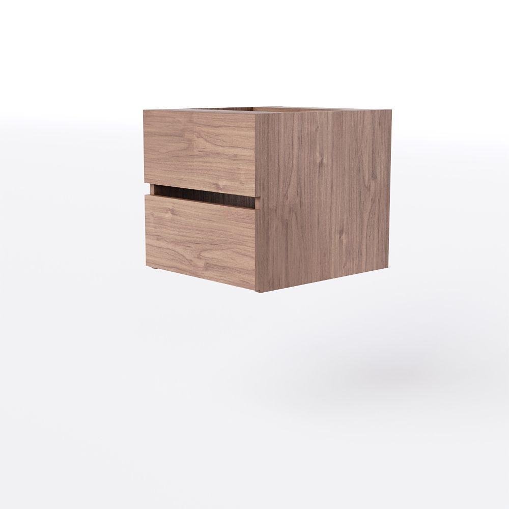 Mesa em L para Escritório 150x44cm com Gavetas Suspensas Preto com Freijó - 3